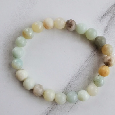 Adult Amazonite Beaded Bracelet